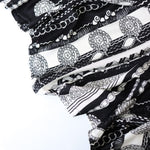 Load image into Gallery viewer, Black &amp; Ivory Chanin Stripe 100% Silk Jersey
