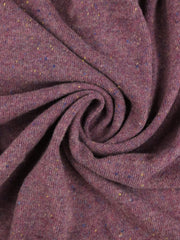 Load image into Gallery viewer, 23IN REMNANT; Purple Mauve Italian Speckled Wool Silk Sweater Knit
