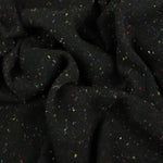 Load image into Gallery viewer, Black Italian Speckled Wool Silk Sweater Knit
