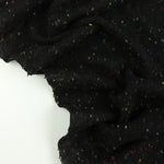 Load image into Gallery viewer, Black Italian Speckled Wool Silk Sweater Knit
