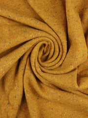 Load image into Gallery viewer, Gold Italian Speckled Wool Silk Sweater Knit
