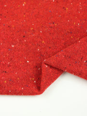 Load image into Gallery viewer, Peppermint Red Italian Speckled Wool Silk Sweater Knit
