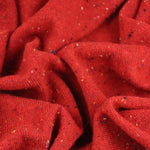 Load image into Gallery viewer, Peppermint Red Italian Speckled Wool Silk Sweater Knit

