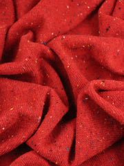 Load image into Gallery viewer, Peppermint Red Italian Speckled Wool Silk Sweater Knit
