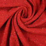 Load image into Gallery viewer, Peppermint Red Italian Speckled Wool Silk Sweater Knit
