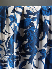 Load image into Gallery viewer, Large Blue Leaves Rayon Viscose | Atelier Jupe | By The Half Yard
