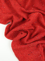 Load image into Gallery viewer, Peppermint Red Italian Speckled Wool Silk Sweater Knit
