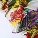 Load image into Gallery viewer, 2YD 26IN REMNANT; Climbing Feathers Single Border 100% Silk Jersey
