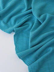 Load image into Gallery viewer, Sea Blue Cupro Slub Jersey