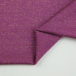 Load image into Gallery viewer, Deep Magenta Glitter Jersey Knit | 2YD PRECUT | Designer Deadstock

