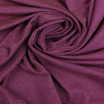 Load image into Gallery viewer, Deep Magenta Glitter Jersey Knit | 2YD PRECUT | Designer Deadstock
