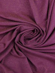 Load image into Gallery viewer, Deep Magenta Glitter Jersey Knit | 2YD PRECUT | Designer Deadstock