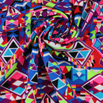 Load image into Gallery viewer, Geo Art Nylon Spandex Tricot
