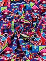 Load image into Gallery viewer, Geo Art Nylon Spandex Tricot
