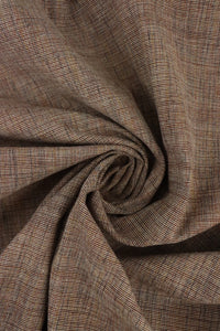 Russet Japanese Cotton Wool Tweed Mid-Weight Woven | By The Half Yard