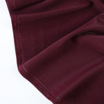Load image into Gallery viewer, Burgundy Ribbed Polyester Spandex Tricot
