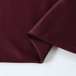 Load image into Gallery viewer, Burgundy Ribbed Polyester Spandex Tricot

