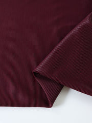 Load image into Gallery viewer, Burgundy Ribbed Polyester Spandex Tricot
