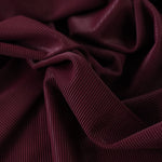 Load image into Gallery viewer, Burgundy Ribbed Polyester Spandex Tricot
