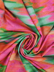 Load image into Gallery viewer, Vibrant Erosion Sparkle Jersey Knit | 2YD PRECUT | Designer Deadstock