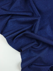 Load image into Gallery viewer, Navy Shimmer Jersey Knit | 2YD PRECUT | Designer Deadstock