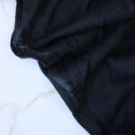 Load image into Gallery viewer, Black Cotton Modal Slub Jersey Knit
