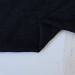 Load image into Gallery viewer, Black Cotton Modal Slub Jersey Knit
