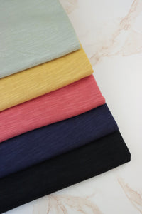 Marsala Cotton Modal Slub Jersey Knit