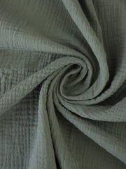 Load image into Gallery viewer, Soft Sage Cotton Double Gauze