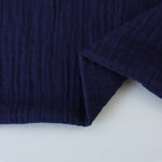 Load image into Gallery viewer, Navy Cotton Double Gauze
