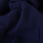 Load image into Gallery viewer, Navy Cotton Double Gauze

