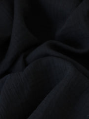 Load image into Gallery viewer, Black Cotton Double Gauze