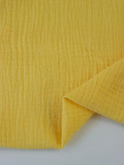 Load image into Gallery viewer, Yellow Cotton Double Gauze
