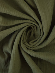 Load image into Gallery viewer, Olive Cotton Double Gauze