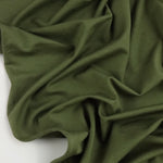 Load image into Gallery viewer, Olive Heavy Bamboo Spandex | Designer Deadstock
