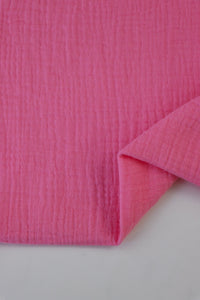 Taffy Pink Cotton Double Gauze