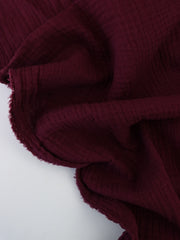 Load image into Gallery viewer, Wine Cotton Double Gauze