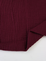 Load image into Gallery viewer, Wine Cotton Double Gauze