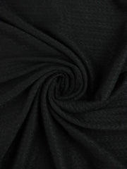 Load image into Gallery viewer, Black Selkirk Cable Jacquard Sweater Knit