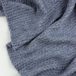 Load image into Gallery viewer, Heathered Denim Selkirk Cable Jacquard Sweater Knit
