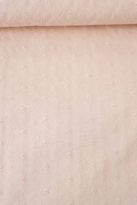 2YD 16IN REMNANT; Light Pink | Rebecca Embroideries | Robert Kaufman