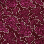 Load image into Gallery viewer, Burgundy Paisley Linen Cotton
