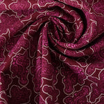 Load image into Gallery viewer, Burgundy Paisley Linen Cotton

