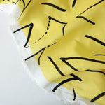 Load image into Gallery viewer, Funky Lines On Yellow Linen Cotton
