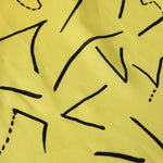 Load image into Gallery viewer, Funky Lines On Yellow Linen Cotton
