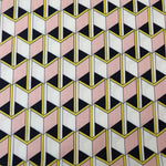 Load image into Gallery viewer, Pink/Yellow/Black Box Illusions Linen Cotton
