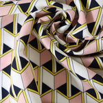 Load image into Gallery viewer, Pink/Yellow/Black Box Illusions Linen Cotton
