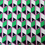 Load image into Gallery viewer, Green/Pink/Black Box Illusions Linen Cotton
