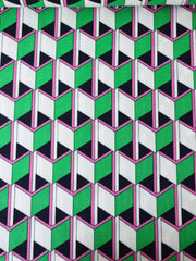 Load image into Gallery viewer, Green/Pink/Black Box Illusions Linen Cotton