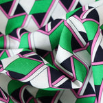 Load image into Gallery viewer, Green/Pink/Black Box Illusions Linen Cotton
